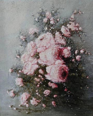 Europese school (XX) - Stilleven met rozen