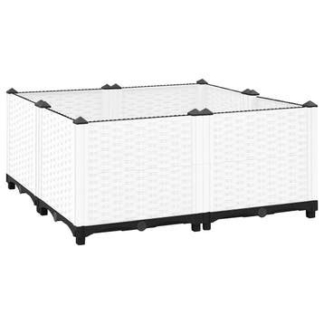 vidaXL Plantenbak verhoogd 80x80x38 cm polypropyleen, Tuin en Terras, Kunststof, Verzenden, Nieuw, 60 tot 100 cm