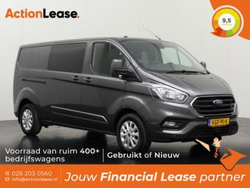 Ford Transit Custom Dubbel cabine L2 H1 2020 Diesel, Auto's, Ford, Zwart, Nieuw, Dealer onderhouden, Zilver of Grijs