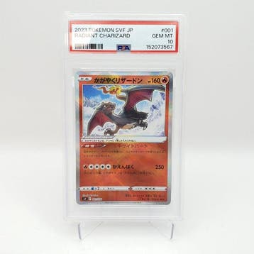 Pokémon - 1 Graded card - Charizard 001/038 Full art, Foil -, Nieuw