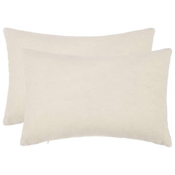 vidaXL Kussensloop 2 pcs HEERLEN Crèmekleurig 40 x 60 cm, Verzenden, Nieuw