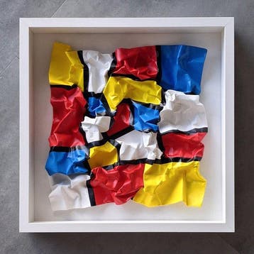 Mivillage - Mondriaan 3D - Nr 12, Antiek en Kunst, Kunst | Schilderijen | Modern