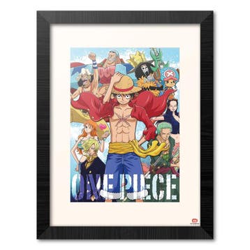 One Piece Straw Hat Crew Collector Print 30 x 40 cm, Ophalen of Verzenden, Nieuw