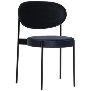 Verpan Serie 430 Stoel Fluweel Metaal Rood - Eetkamerstoel -, Huis en Inrichting, Stoelen, Ophalen of Verzenden, Zo goed als nieuw