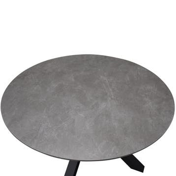 Puccini dining tuintafel 120xH75 cm rond met ceramic blad, Ophalen of Verzenden, Nieuw