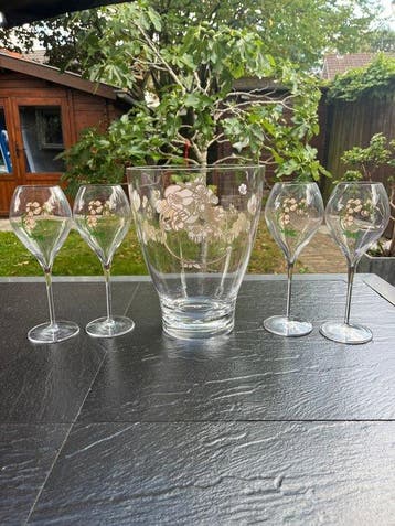 Perrier-Jouët - Champagne koeler (5) - Glas, Acryl -