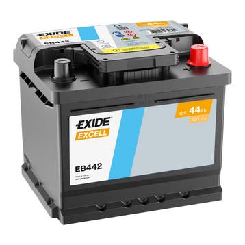 Exide Excell accu | EB442 | 12V 44Ah, Ophalen of Verzenden, Nieuw