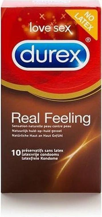 Durex Real feeling latexvrij (10st), Verzenden, Nieuw