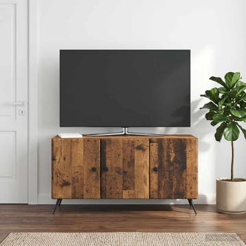 vidaXL TV-kast Oud hout 99 x 34,5 x 50 cm Bewerkt hout, Minder dan 50 cm, Verzenden, Nieuw, Minder dan 100 cm