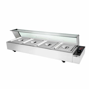 GGM Gastro | Elektrische bain-marie - 1245mm - 1,5 kW - 4x |, Verzenden