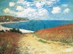 Kunstdruk Claude Monet - Meadow Road to Pourville 1882, Verzenden, Nieuw