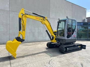 Veiling: Midigraafmachine Wacker Neuson 50Z3 Diesel 2016, Ophalen, Graafmachine