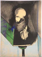 Gianni Dova (1925-1991) - Studio di una testa Romana