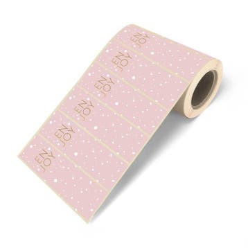10x Sticker Enjoy roze lang (Stickers), Ophalen of Verzenden, Nieuw, Meerdere stickers