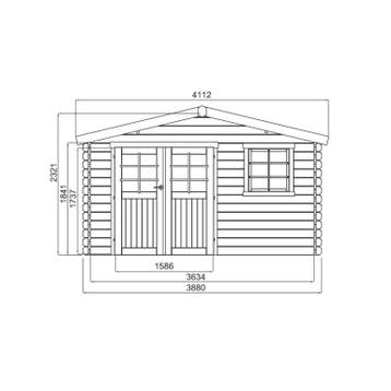 Veiling - Tuinhuis Linz 3880x3880x2533, Nieuw