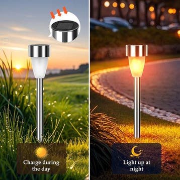 Aigostar Solar Tuinverlichting - LED Tuinfakkels - Tuinverli, Verzenden, Zo goed als nieuw