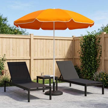 vidaXL Tuinparasol 160 cm 170T polyester Oranje, Verzenden, Nieuw