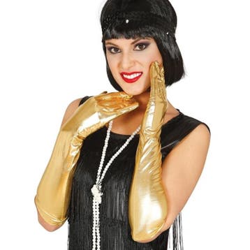 Lange gouden galahandschoenen - Party handschoenen, Verzenden, Nieuw