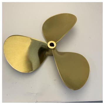 Bieden: Michigan Propellers 3-Blade Brass Propeller GL352 2, Watersport en Boten, Ophalen of Verzenden, Nieuw