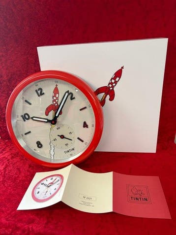 Kuifje 82056 - Kuifje wandklok - 1 WandKlok - Gelimiteerde, Nieuw
