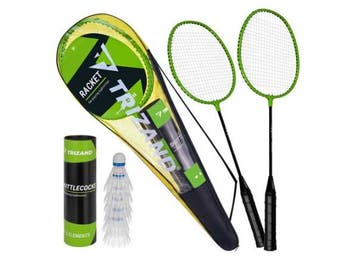 Veiling - Badminton set in een tas- 9 delig, Sport en Fitness, Badminton, Nieuw