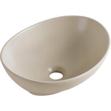 Wiesbaden Barco Waskom Ovaal - 40x33x14.5cm - Keramiek -, Doe-het-zelf en Verbouw, Sanitair, Ophalen of Verzenden, Nieuw