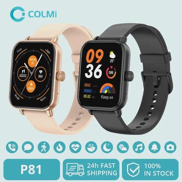 COLMI P81 Smartwatch met Bellen, 1.9" HD Scherm, 24H Gezondh, Verzenden, Nieuw