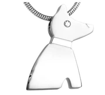 Assieraad, ashanger Hond strak design, Sieraden, Tassen en Uiterlijk, Kettinghangers, Nieuw, Zilver, Overige materialen, Dier