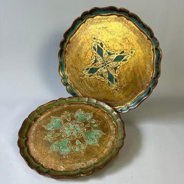 Dienblad - Vintage - Florentine ware - Presenting trays,