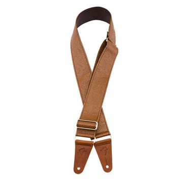 Fender 996970000 2 gitaarband, geperst leer, bruin, Ophalen of Verzenden, Nieuw