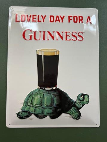 Guinness - Reclamebord biermerk Guinness - Reclamebord -