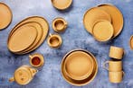 2dekans | SCANDI Compleet Servies - 36 stuks - Oker, Huis en Inrichting, Keuken | Servies, Ophalen of Verzenden, Zo goed als nieuw