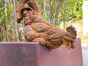 sculptuur, Cast iron Rooster - 19 cm - Gietijzer