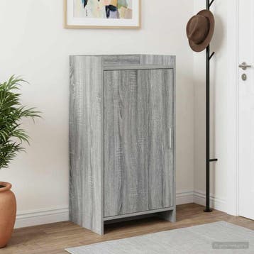 vidaXL Schoenenkast Grijs Sonoma 48 x 36 x 92 cm Bewerkt, Verzenden, Nieuw