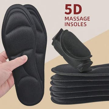 5D Massage Memory Foam Inlegzolen - Ademend, Dempende Steunz, Verzenden, Nieuw