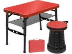 Veiling - FIEMACH Draagbare Camping klaptafel met klapkruk, Nieuw