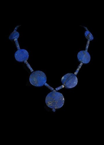 West-Aziatisch lapis lazuli Kralenketting (Zonder