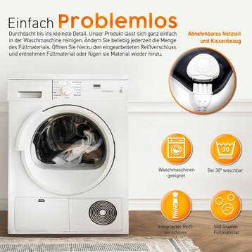 Warmtekussen - Elektrisch - 100W - Antraciet - Sinnlein®, Verzenden, Zo goed als nieuw