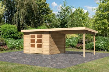 Tuinhuis Bastrup 5 met Overkapping 614,5 x 333 cm, Nieuw