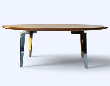 Tafel - Hout, Staal - Moderne Italiaanse