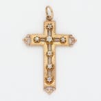 Hanger - 18 karaat Geel goud Diamant (Natuurlijk) - Diamant
