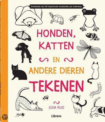 Honden,katten en andere dieren tekenen - Julia Kuo, Verzenden, Zo goed als nieuw, Julia Kuo