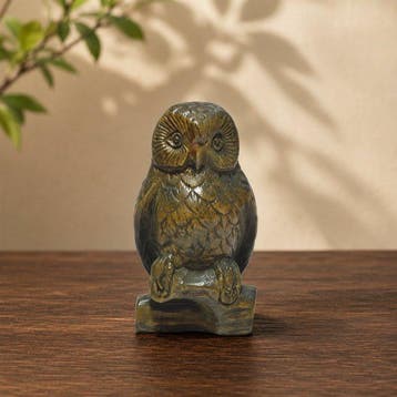 Gesigneerde Ishikawa-uil (Fukuro) netsuke - met de hand uit