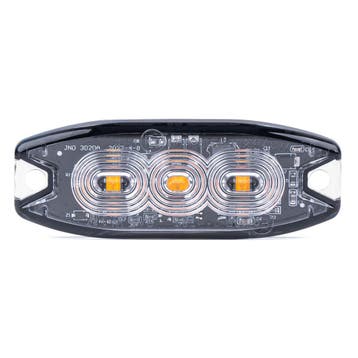 LED Flitser 12/24V 3x3W - 19 Flitsers - Oranje - Dun mo..., Auto-onderdelen, Verlichting, Verzenden, Nieuw