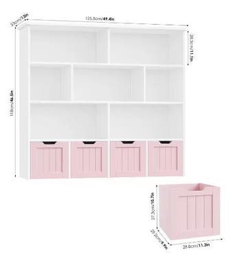 Kinderspeelgoedkast met Wielladen en Planken, Verzenden, Nieuw