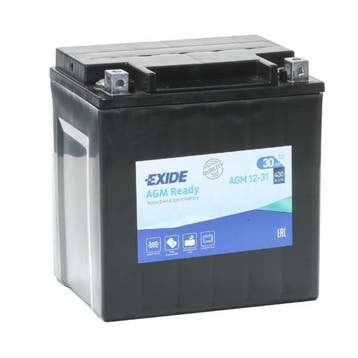 Exide AGM Ready AGM12-31 / YTX30L-BS accu 12V, origineel, Motoren, Onderdelen | Overige, Verzenden, Nieuw