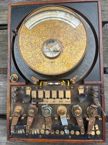 Wheatstone-brug - Hout - 1920-1930 - Ohmmeter-meetbrug