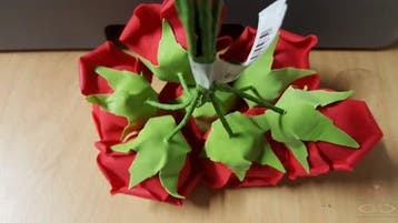 Foamroos Emilia Rood 6 cm bundel 7 stuks, Ophalen of Verzenden, Nieuw