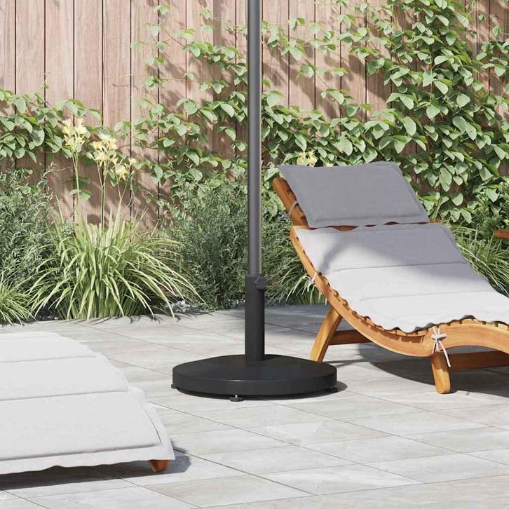 vidaXL Parasolvoet Zwart 48 x 48 x 32 cm, Tuin en Terras, Parasols, Parasolvoet, Nieuw, Minder dan 1 meter, Verzenden