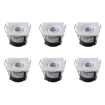 Voordeelpak LED Veranda Spot Verlichting 6 Pack - Inbouw, Ophalen of Verzenden, Nieuw, Overige fittingen, Plafondspot of Wandspot